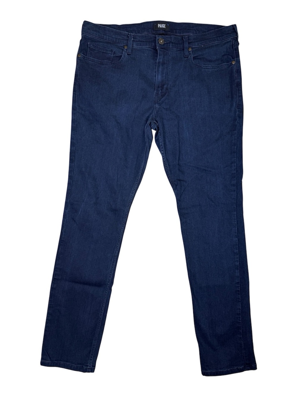 Paige Lennox Slim Fit Jeans Dark Wash Zip Fly Blue Men's Size 38